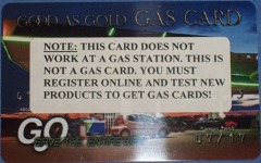 Gas cards front