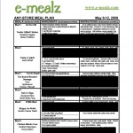 Sample meal plan