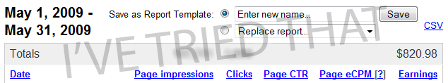 Adsense Earnings